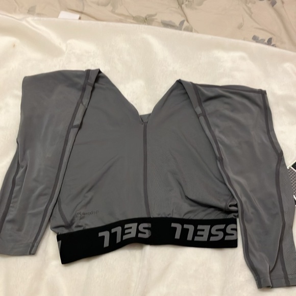 NWT Russell Athletic Compression Pant Grey Boys 10/12 Dri Power 360 - Picture 2 of 6